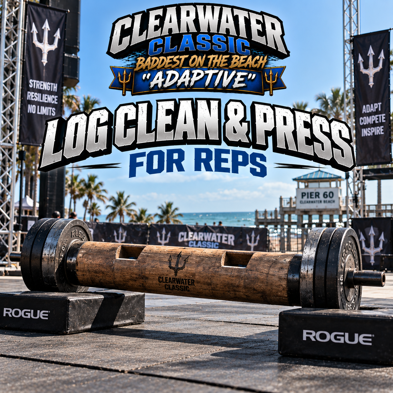 Log Clean & Press for Reps