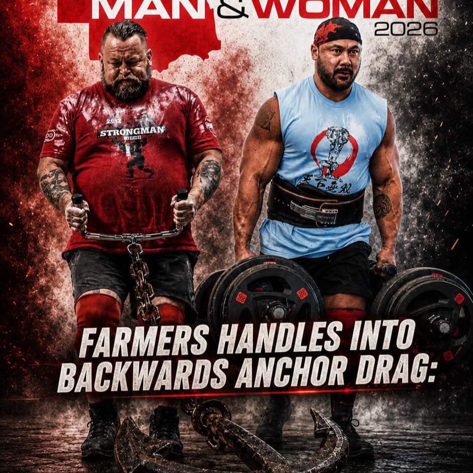Farmers Carry + Backwards anchor drag