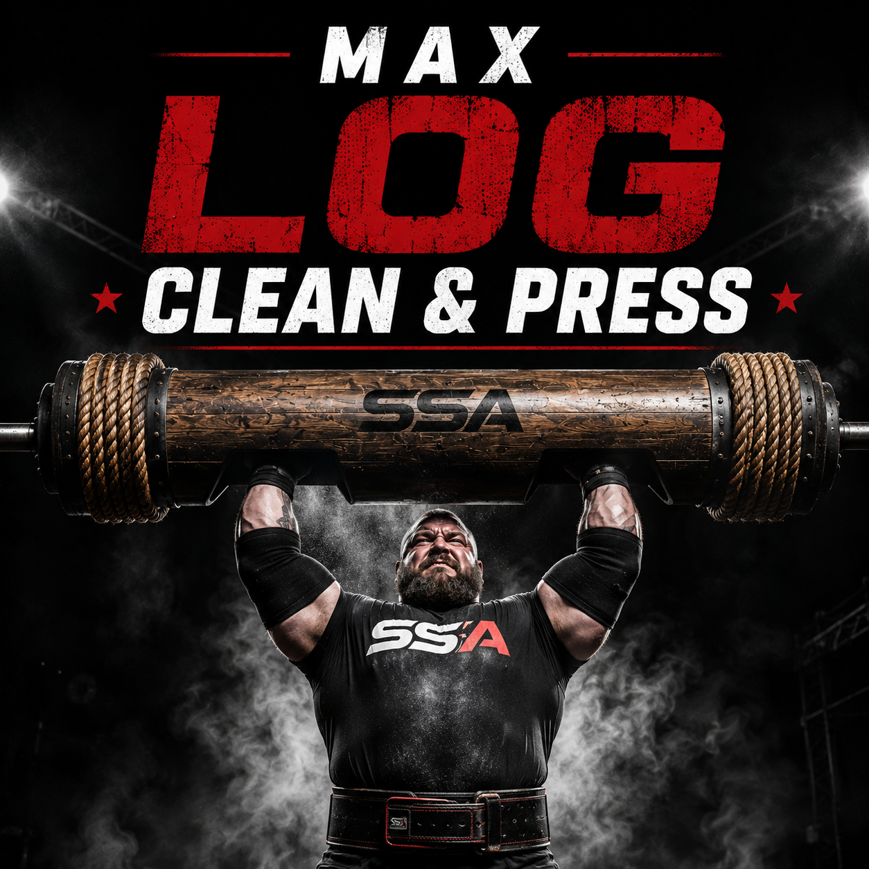 MAX Log Clean & Press (Powerlifting Style)
